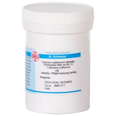 Schüssler sók - Nr.12 Calcium sulfuricum D6